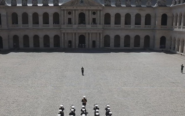 1st MARDIV Band Performs at Les Invalides, France
