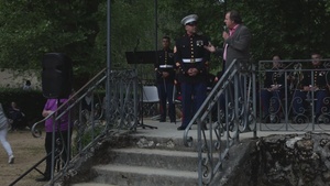 1st MARDIV Band Performs at Chateau-Thierry, France (B-Roll)