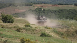 B-Roll Distinguished visitor demonstration near Petrochori, Greece during Immediate Response 25