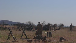 B-Roll 1-102nd Infantry Regiment Mortar Section provides support during Immediate Response 25