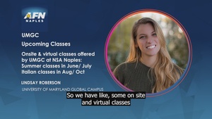 AFN Naples Social Media Video - UMGC Upcoming Classes
