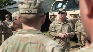 B-Roll Tennessee Guard general visits troops in Greece
