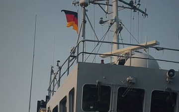 BALTOPS 25 ships depart Rostock, Germany