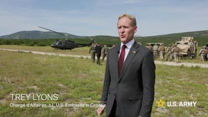 U.S. Embassy, Brig. Gen. and Croatian leaders discuss interoperability during Exercise Immediate Response 25