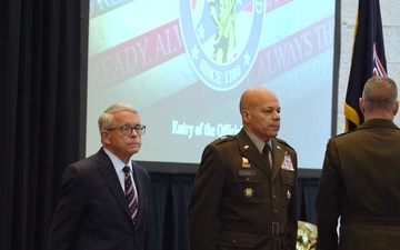 Woodruff takes charge of Ohio National Guard during change of command ceremony (NO GFX)