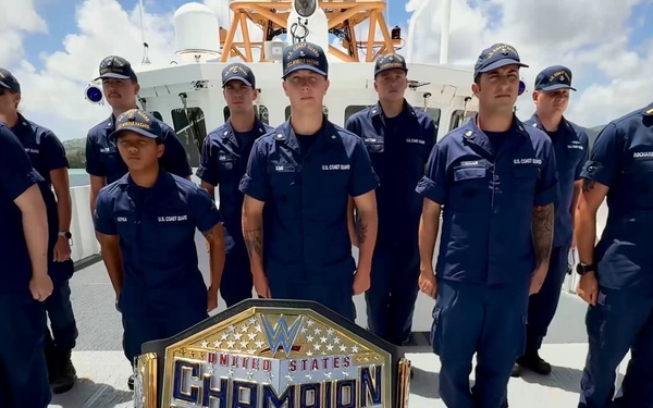 USCG Forces Micronesia Attention Salute Belt Shot