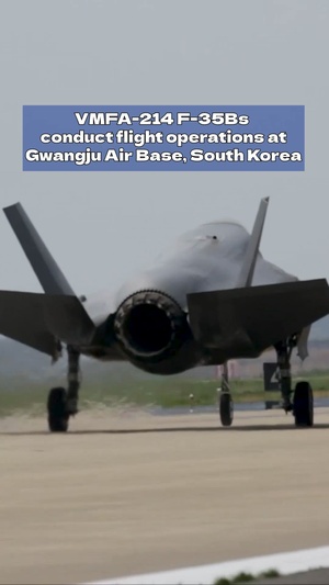 VMFA-214 flight operations at Gwangju Air Base, South Korea