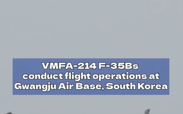 VMFA-214 flight operations at Gwangju Air Base, South Korea