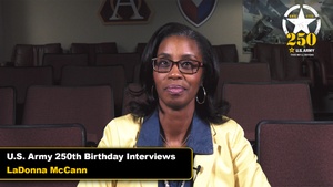 U.S. Army 250th Birthday - LaDonna McCann