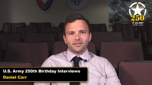 U.S. Army 250th Birthday - Daniel Carr