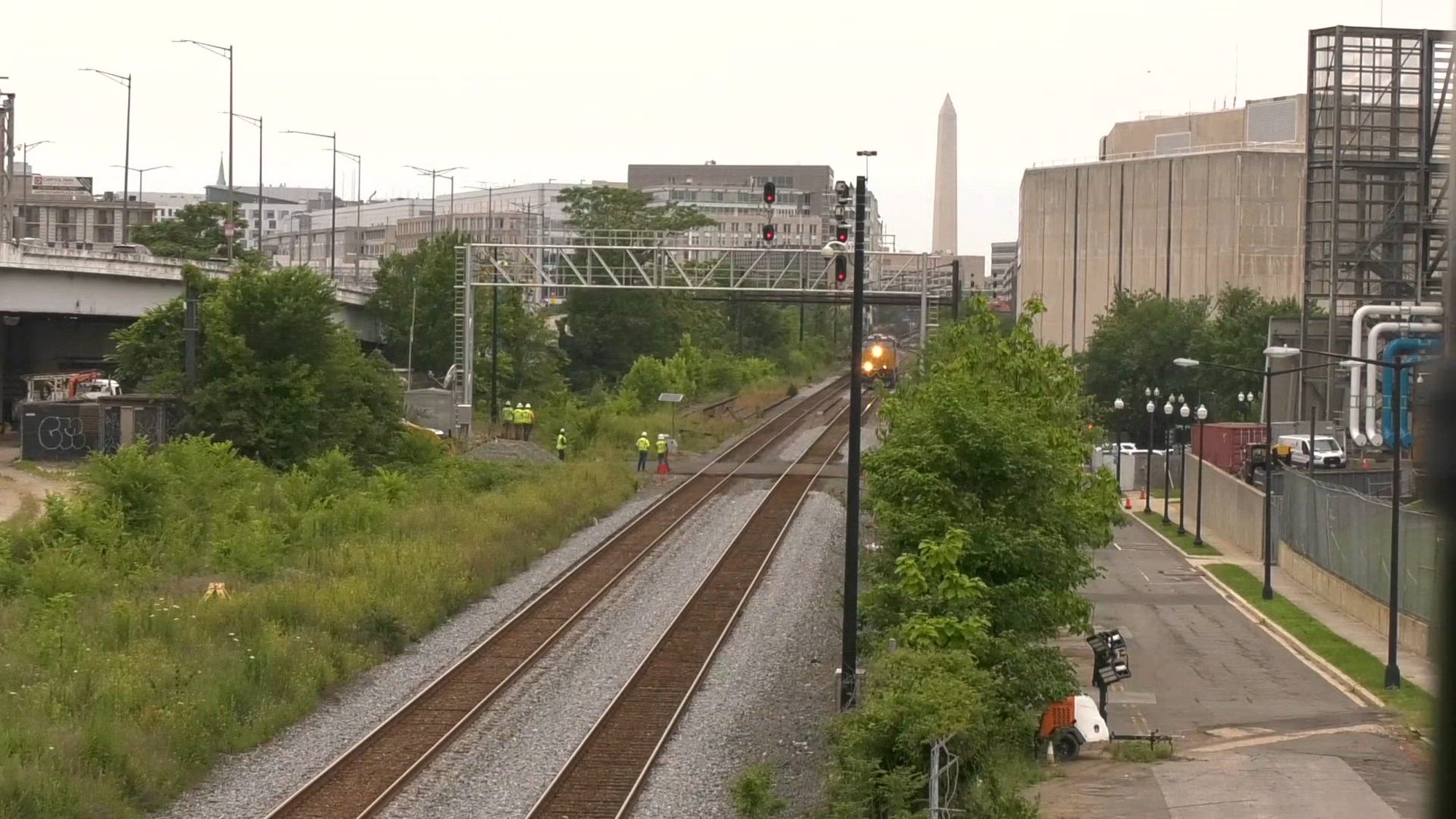 U.S. Army tanks, Bradley fighting vehicles, Paladin howitzers, and other equipment arrives to Washington D.C. to take part in the upcoming parade commemorating the 250th birthday of the United States Army. The vehicles departed from Fort Cavazos, Texas, on June 2. 