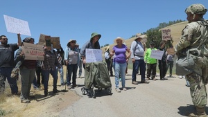 800th Military Police Company React to a Protest