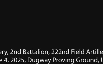 Field resupply, and feeding, C. Battery, 2-222nd FA