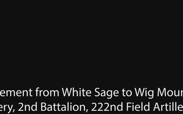 C. Battery, 2-222nd FA movement time-lapse