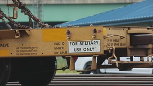 U.S. Army wheeled vehicles arrive in Washington D.C. for 250th Birthday