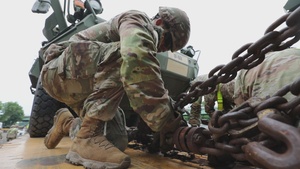 U.S. Army wheeled vehicles arrive in Washington D.C. for 250th Birthday