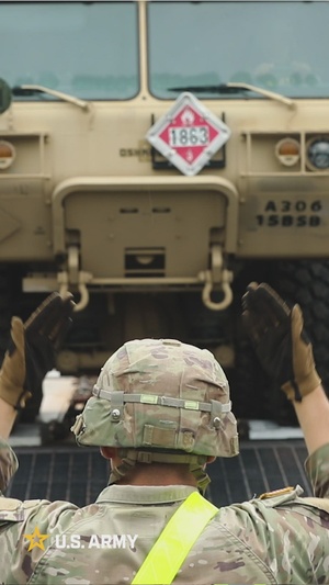 U.S. Army wheeled vehicles arrive in Washington D.C. for 250th Birthday