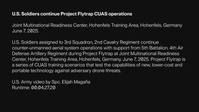 U.S. Soldiers continue Project Flytrap CUAS operations