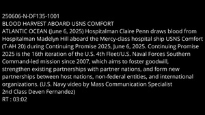 USNS Comfort Blood Draw