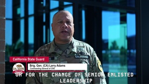 California State Guard Welcomes New Senior Enlisted Leader