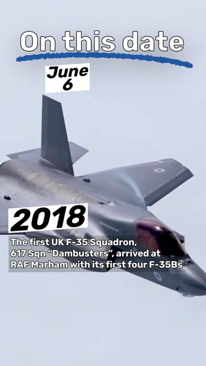 On this date first UK F-35 squadron