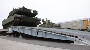 Rail Offloading in Jessup, Maryland for Army 250th Birthday
