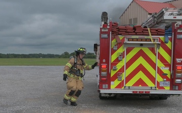 Maxwell Fire Department Performs Live Burn Training - B-Roll Package 