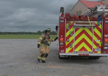 Maxwell Fire Department performs live burn training - B-Roll Package 