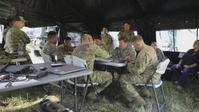 12RH CAB trains Hungarian firefighters on Apache rescue procedures during maintenance operations