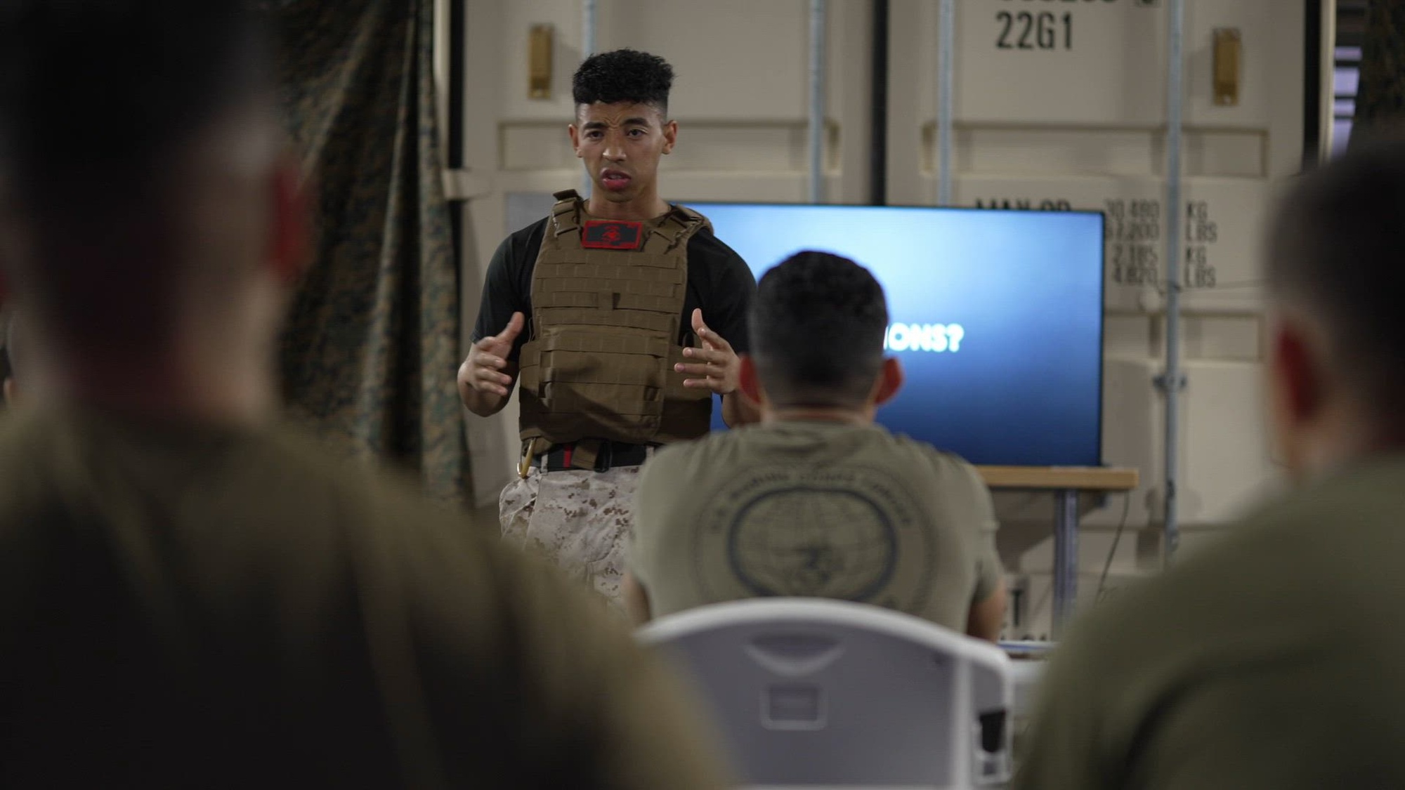 U.S. Marines with Marine Corps Forces Central Command, 4th Assault Amphibian Battalion, and 2nd Network Battalion participate in a Marine Corps Martial Arts Instructor (MAI) course at MacDill Air Force Base, Tampa, Fla., March 28– April 17, 2025. The MAI course develops Marines into certified instructors capable of teaching and evaluating the Marine Corps Martial Arts Program. Throughout the course, Marines are challenged through rigorous physical conditioning, combative drills, and leadership evaluations under high-stress conditions. (U.S. Marine Corps video by Mr. Ruben Cordero)