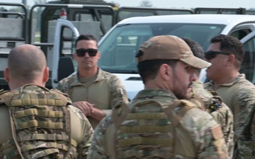 B-Roll of the 156 CRG and the 182nd AW conduct high risk challenge tactics during Sentry North