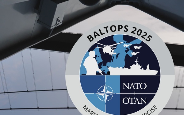 ORP Kościuszko sails in the Baltic Sea during BALTOPS 25