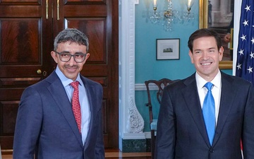 Secretary Rubio meets with UAE Deputy Prime Minister and Foreign Minister Abdullah bin Zayed Al Nahyan at the Department of State