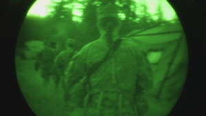 I Corps Soldiers conduct night land navigation for Best Squad