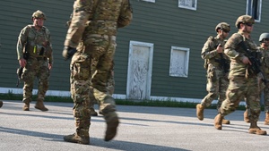 B-roll of the156th CRG conducting  shoot, move, communicate and close quarters battle training at Sentry North