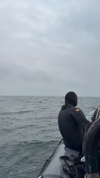 FGS Datteln neutralizes a Danish mine during BALTOPS 25