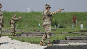 Soldiers conduct M17 Range Qualification