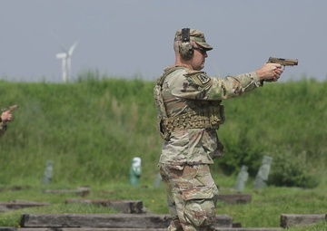 Soldiers conduct M17 Range Qualification