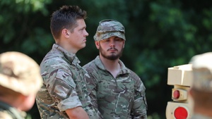 British and American Soldiers Conduct Joint Logistics Training