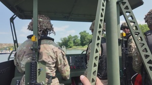 B-Roll: U.S. Soldiers Conduct Wet Gap Crossing for Saber Guardian 25