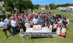 From Team 405 – the mighty 405th AFSB – Happy 250th Birthday, U.S. Army!