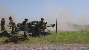 206th Field Artillery Conducts Close-Range Live Fire