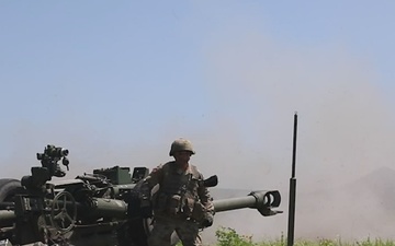 206th Field Artillery Conducts Close-Range Live Fire