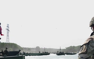 7th Engineer Brigade Conduct Wet Gap Crossing in Romania