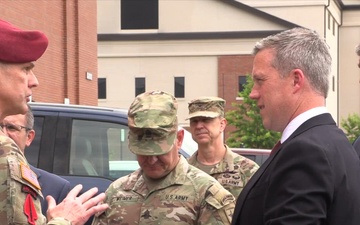 Secretary of the Army Dan Driscoll Visits U.S. Army John F. Kennedy Special Warfare Center and School