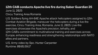 12th CAB conducts Apache live fire during Saber Guardian 25