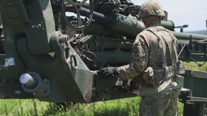206th Field Artillery Conducts Close-Range Live Fire B-Roll