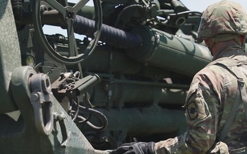 206th Field Artillery Conducts Close-Range Live Fire B-Roll