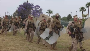 U.S. Marines rehearse nonlethal tactics to support Task Force 51