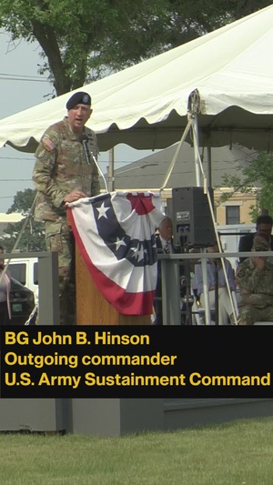ASC bids farewell to BG Hinson during Relinquishment of Command ceremony